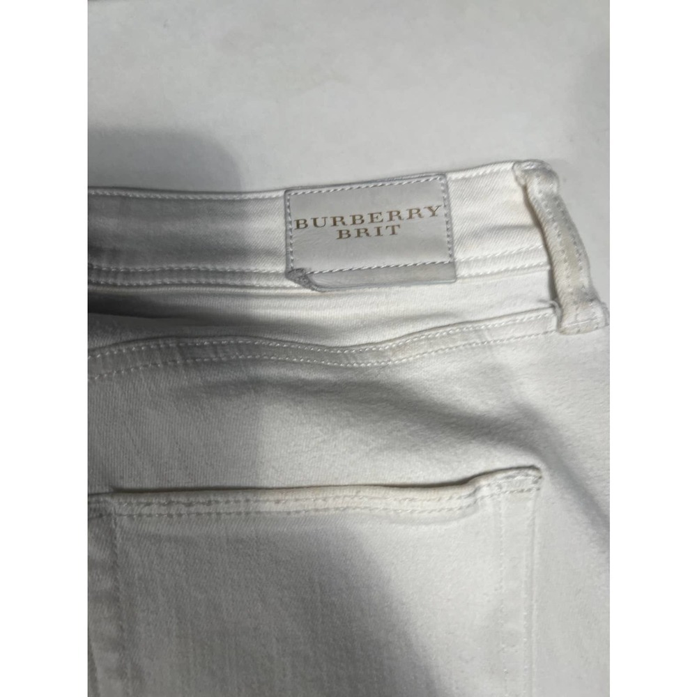 BURBERRY BRIT Woman White Jeans - Picture 5 of 6